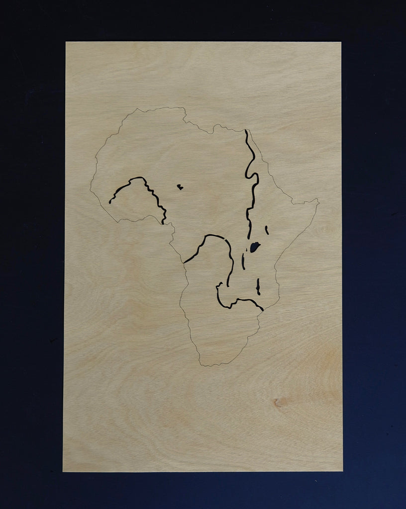 Africa Stencil