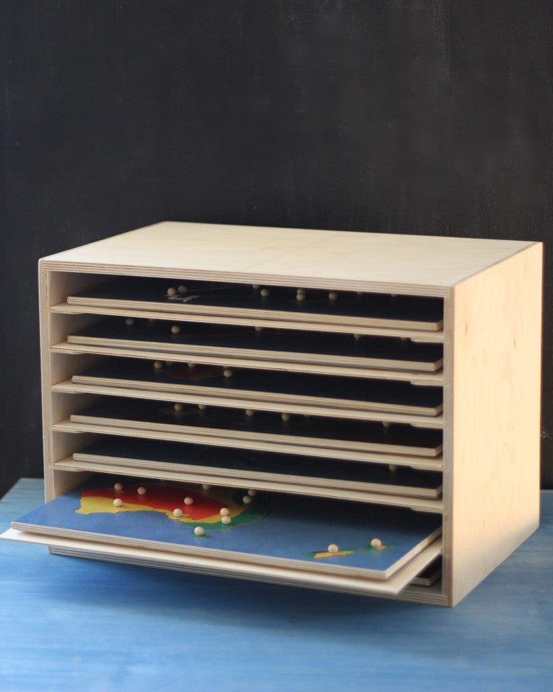 Puzzle Map Cabinet