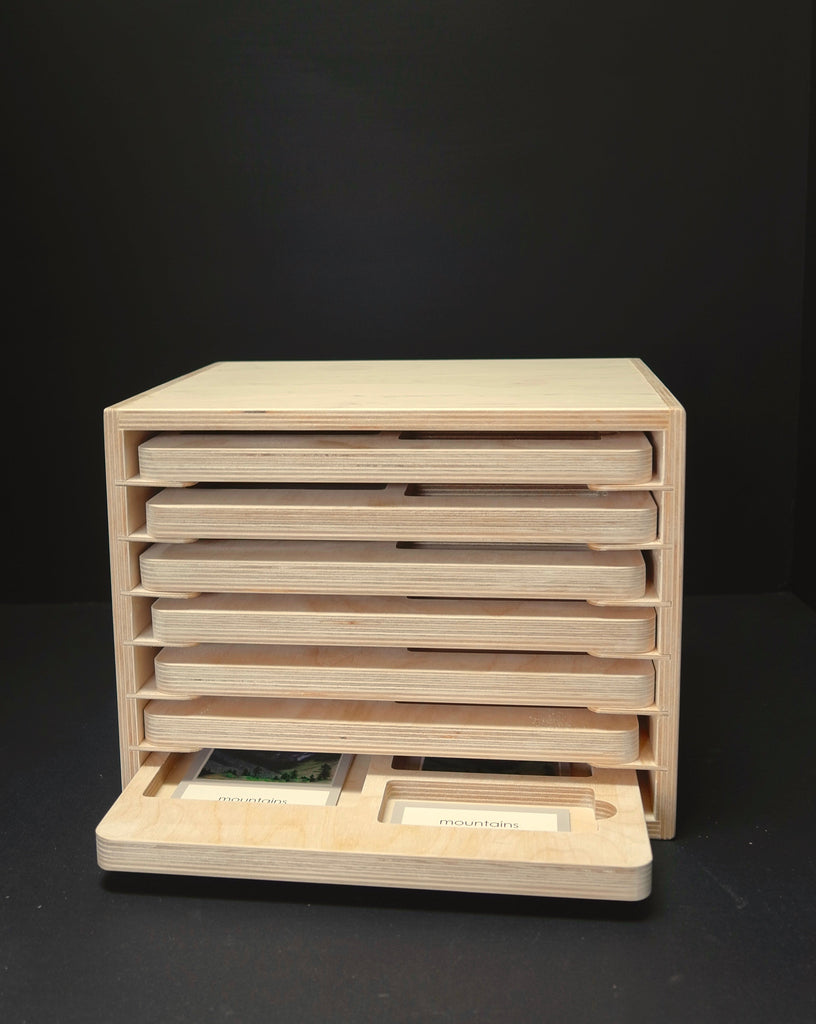 Three-Part Card Tray Cabinet