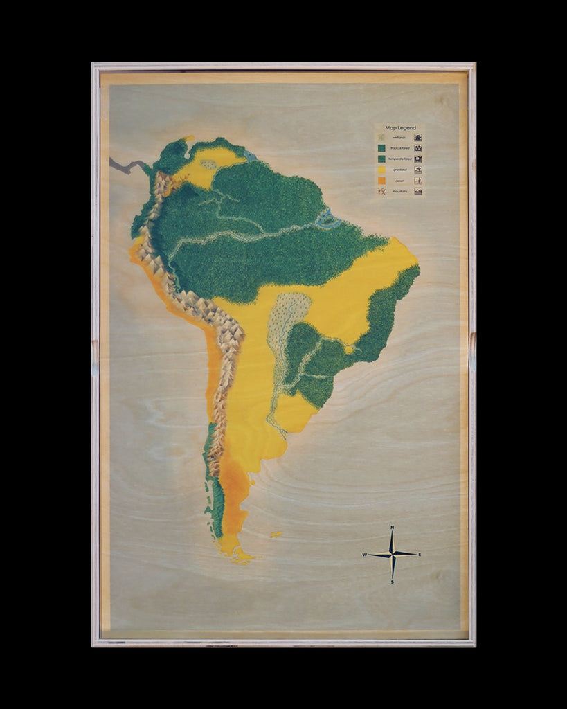 South America Stencil
