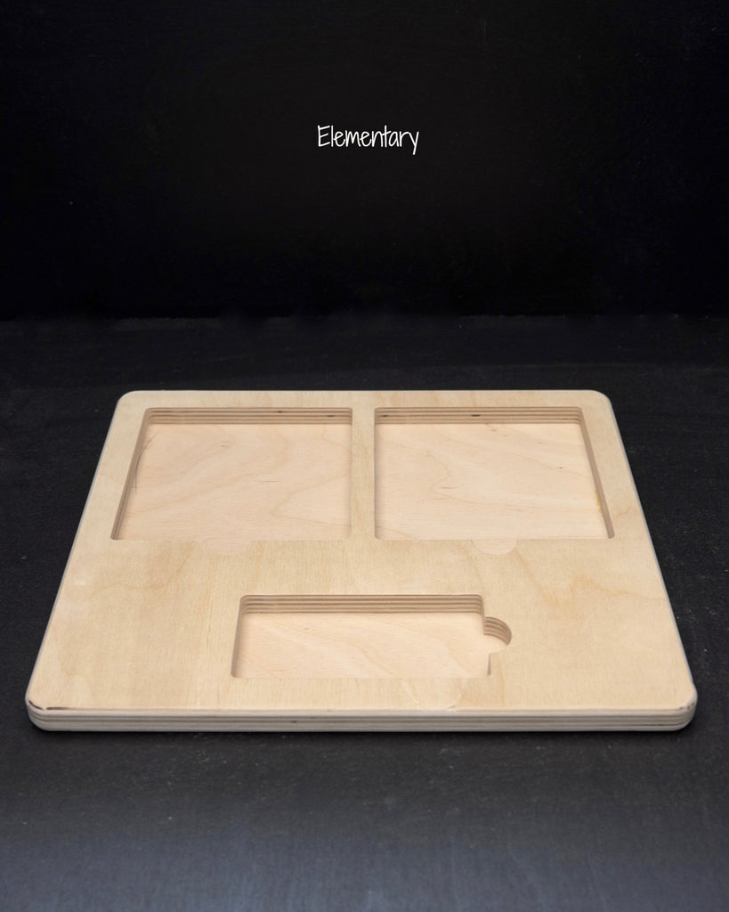 three part card tray-elementary