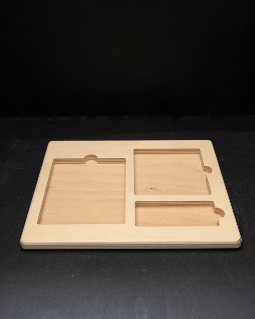 Three-Part Card Tray Cabinet